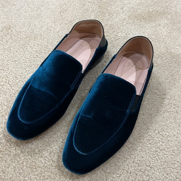 J.CREW Teal Convertible Smoking Slipper. Size 7 - Picture 9 of 9